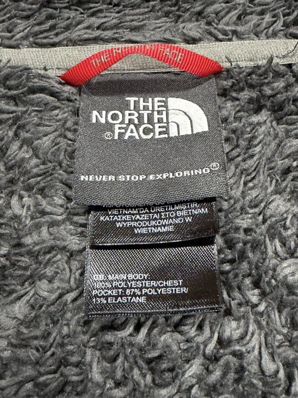 The North Face Jacket Mens XL Chimborazo Full Zip Gray Fleece Lined Outdoor - Picture 6 of 15